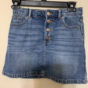 Wonder Nation Classic Blue Button Skirt